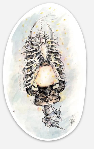 Art Sticker 'Back to the Body, Back to the Breath'