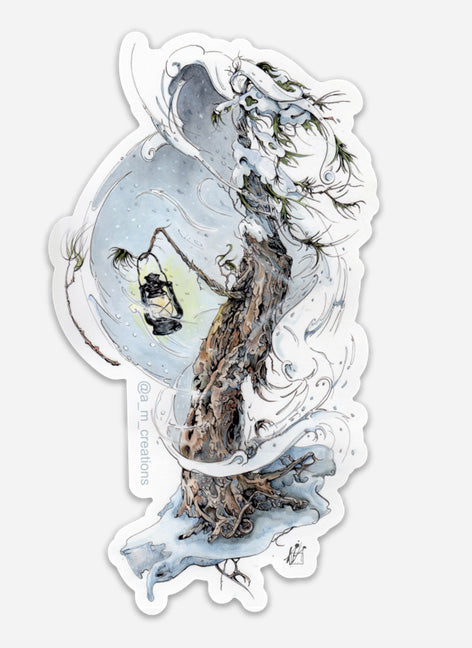 Art sticker "Through the Storm"