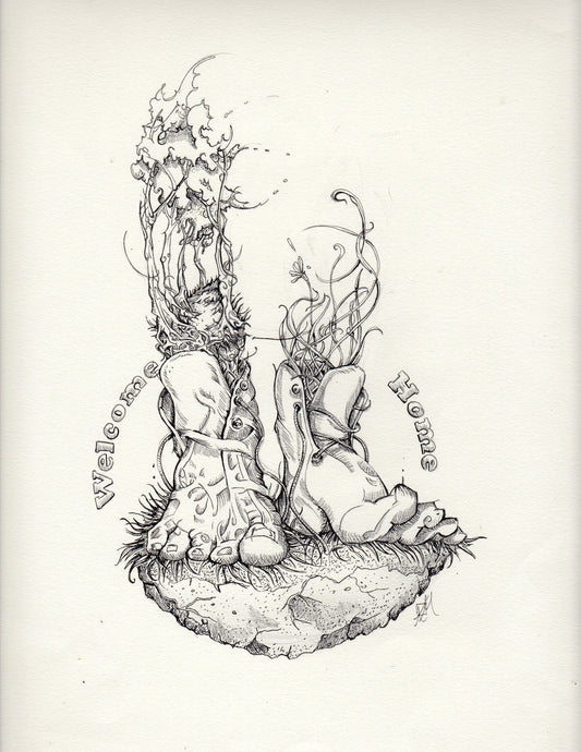 Original Artwork: Welcome Home 19in x 13in