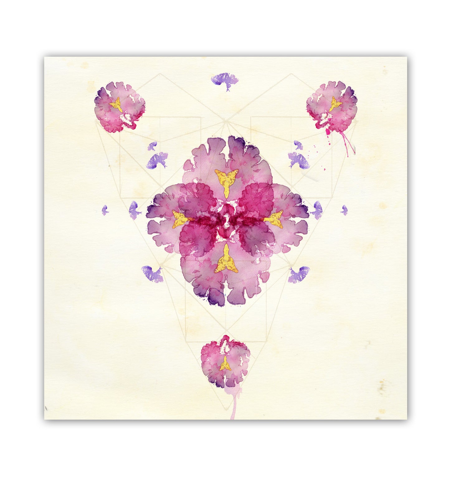 Brain Flowers Art Print Series
