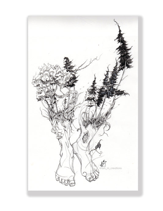 Grounding art print 9x11in