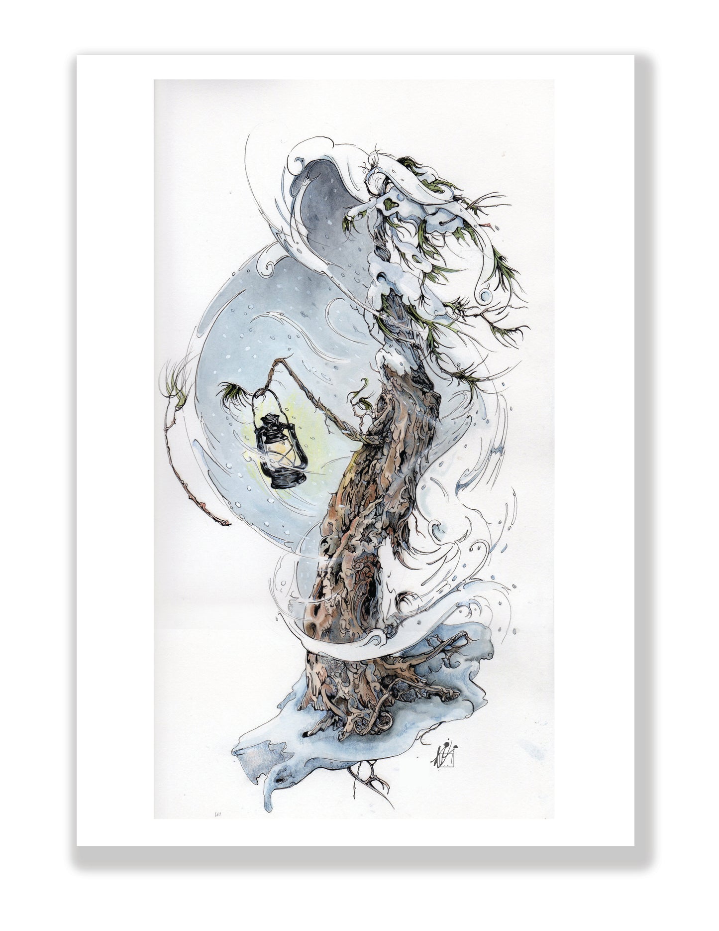 Through the Storm art print  9x11in